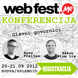 WEB FEST .ME 2012 – ŽIVOT JE WEB!