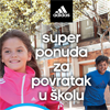 Super adidas ponuda za srećan povratak u školu