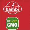 Proizvodi kompanije Bambi sa NE SADRŽI GMO ikonicom